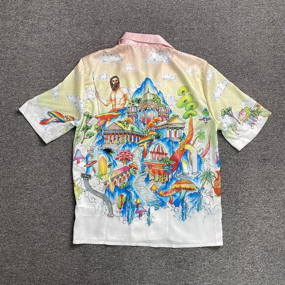 Casablanca Vintage Silk Shirt Short Sleeve - Picture 3 of 8